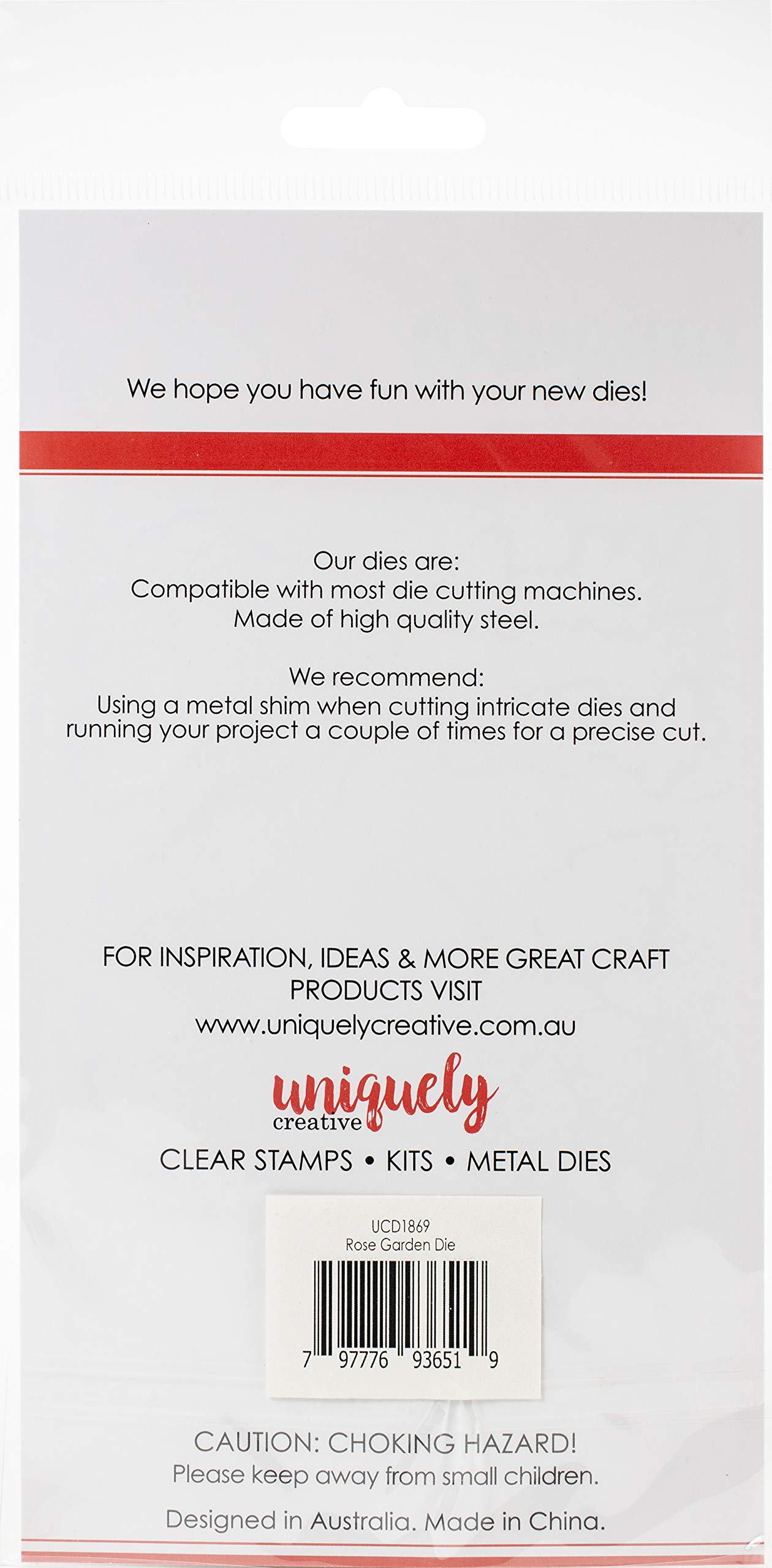 UNIQUELY CREATIVE METAL DIES ROSE GARDEN - Premium DIY Scrapbooking & Card Making Supplies for Crafting, Home Decor, and Gift Packaging