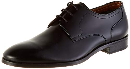 Lottusse Men's Derby Shoes - Classic Leather Dress Shoes for Business & Formal Occasions | Comfortable & Stylish Footwear for Work, Weddings & Office Wear