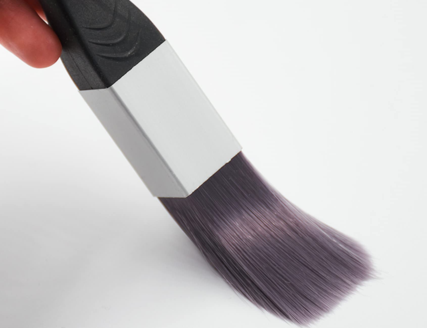 Premium Paint Brushes for Trim & Edging - 2-Piece Set (1 Triangular Brush & 1 Square Brush) for Cutting In, Corners, Sash Painting - Perfect for DIY Home Improvement & Professional Use