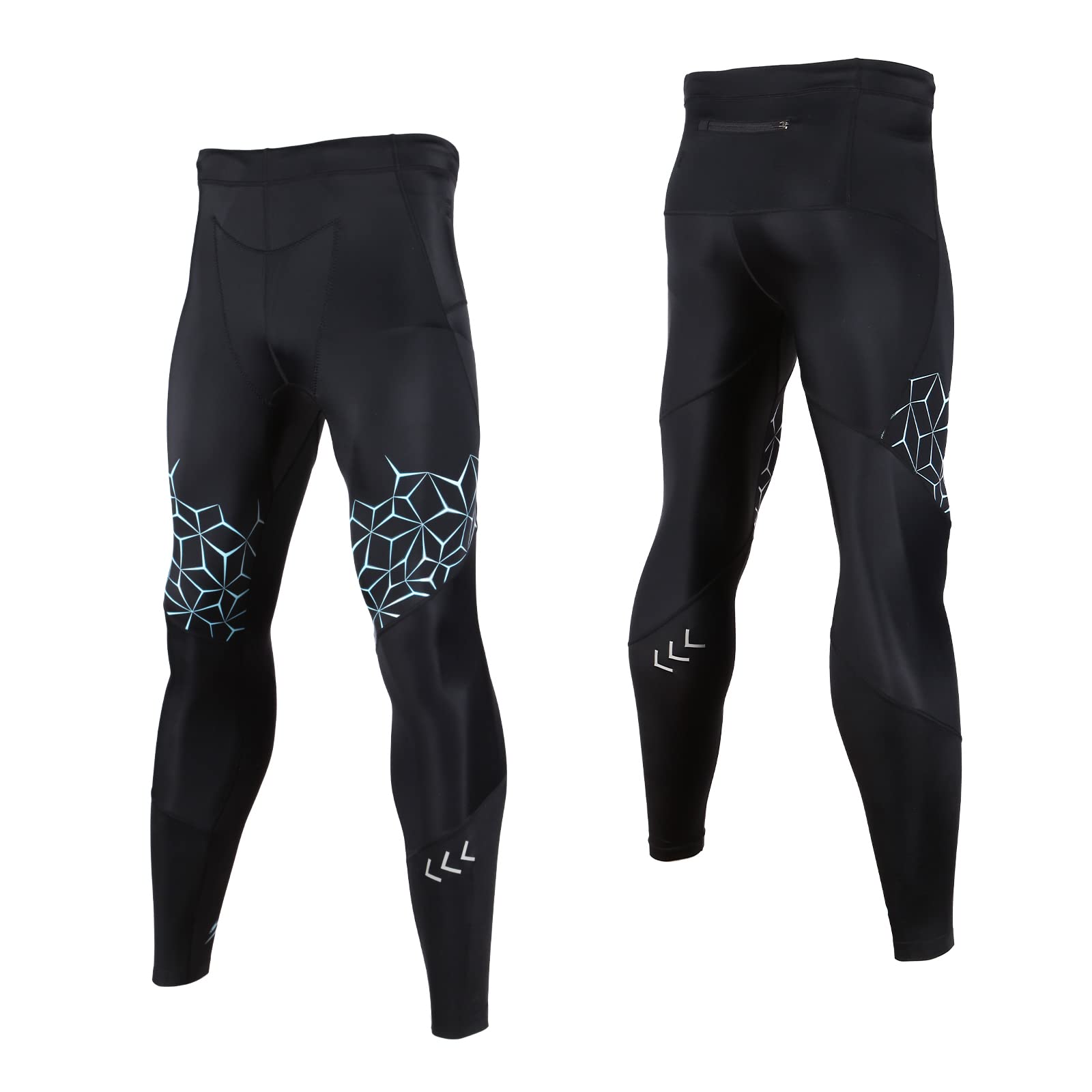 SUMARPO Compression Pants for Men & Women - High Performance Workout Tights with Knee Support, Moisture Wicking & Muscle Recovery for Running, Gym & Sports Training - Ideal for Marathon, Cycling & CrossFit