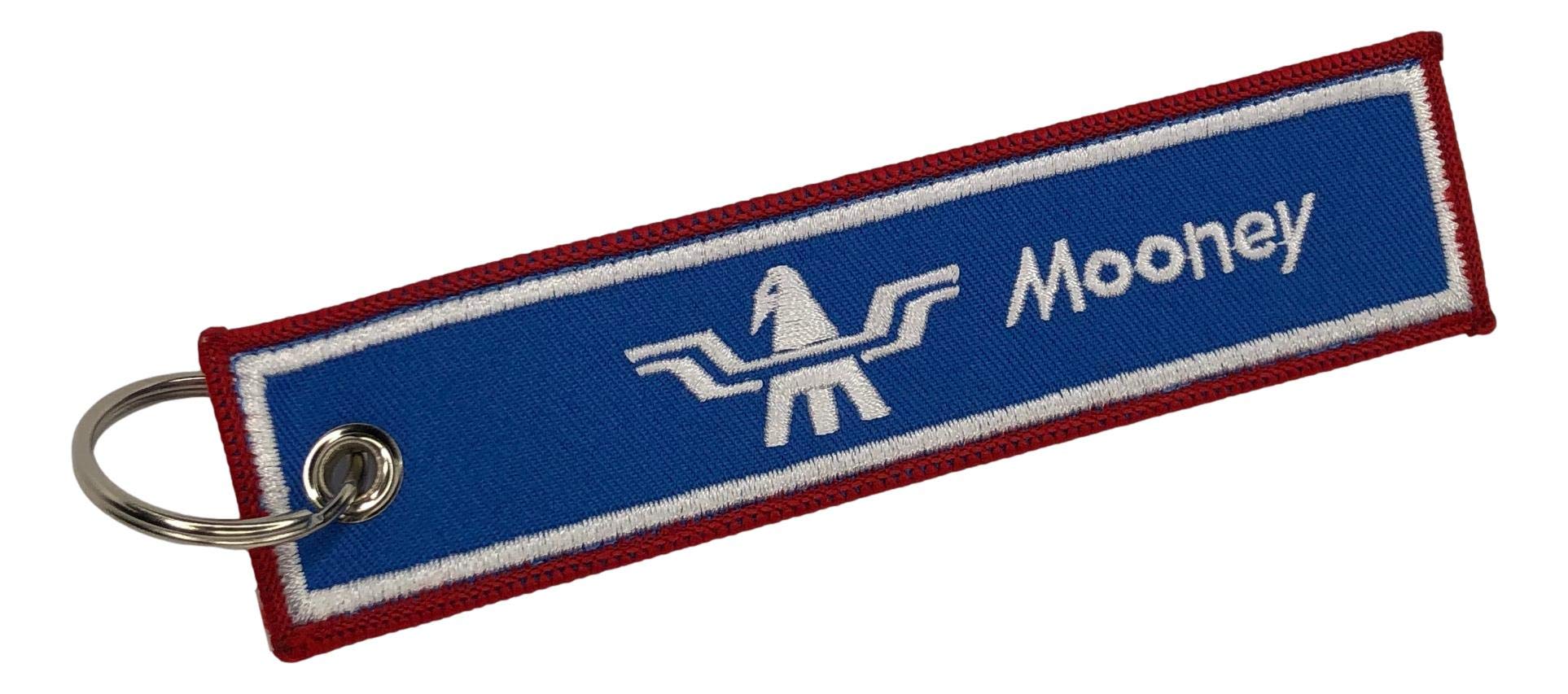 Mooney Pilot Aviation Keychain - Woven Cotton Key Tag for Mooney Aircraft Enthusiasts - Perfect Gift for Pilots and Aviation Lovers - Use for Keys, Luggage Tags, or Backpack Accessories