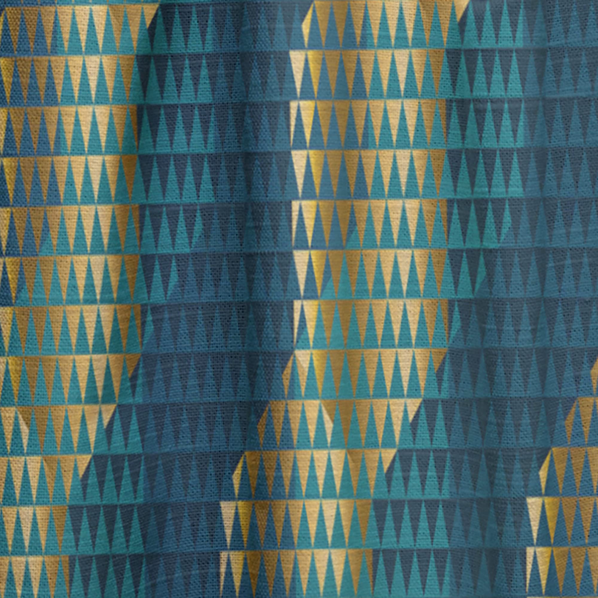 DesignQ Retro Hexagon Pattern Thermal Insulated Curtains - Single Panel 52x90 - Blackout Drapes for Bedroom & Living Room - Perfect for Home Decor, Privacy & Energy Efficiency