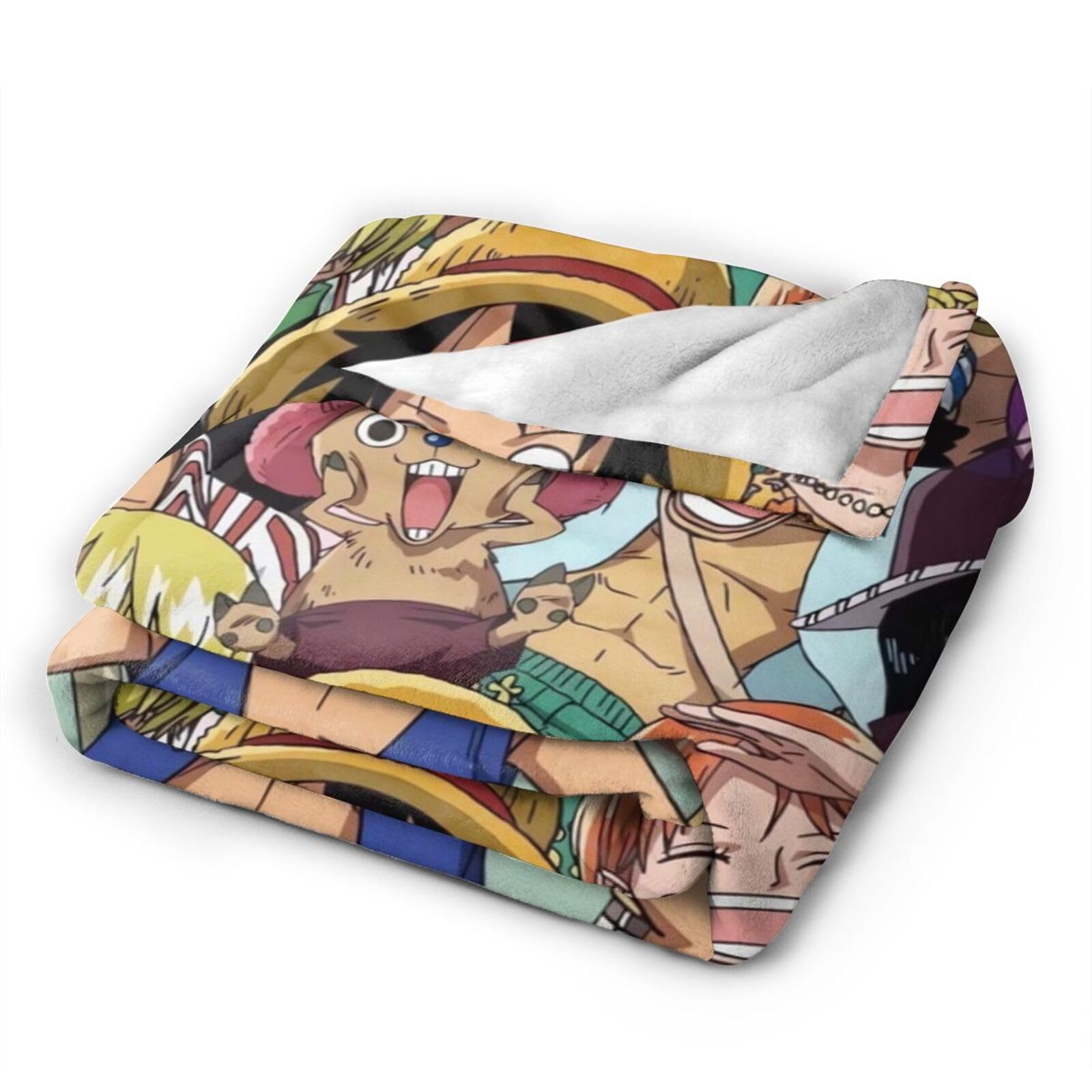 Soft Anime Anti-Pilling Flannel Plush Blanket for Boys & Girls | 60x50 Inch Cozy Throw | Birthday Gift & Autumn Bedding | Perfect for AC Rooms, Movie Nights & Dorm Decor