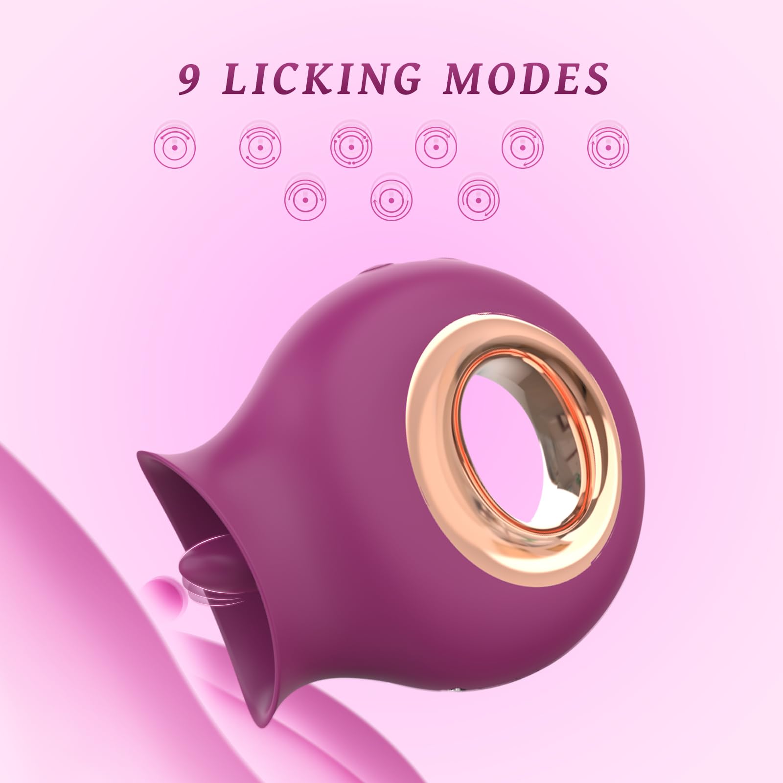 PHANXY Rose Clitoral Vibrator - 9 Powerful Vibration Modes, Rechargeable & Waterproof Adult Toy for Women & Couples | Perfect for Solo Play & Romantic Nights (18+ Only)