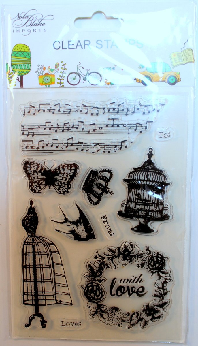 Vintage Romance Clear Cling Rubber Stamp Set for Scrapbooking, Card Making & DIY Crafts - Perfect for Wedding Invitations, Journals & Handmade Greeting Cards