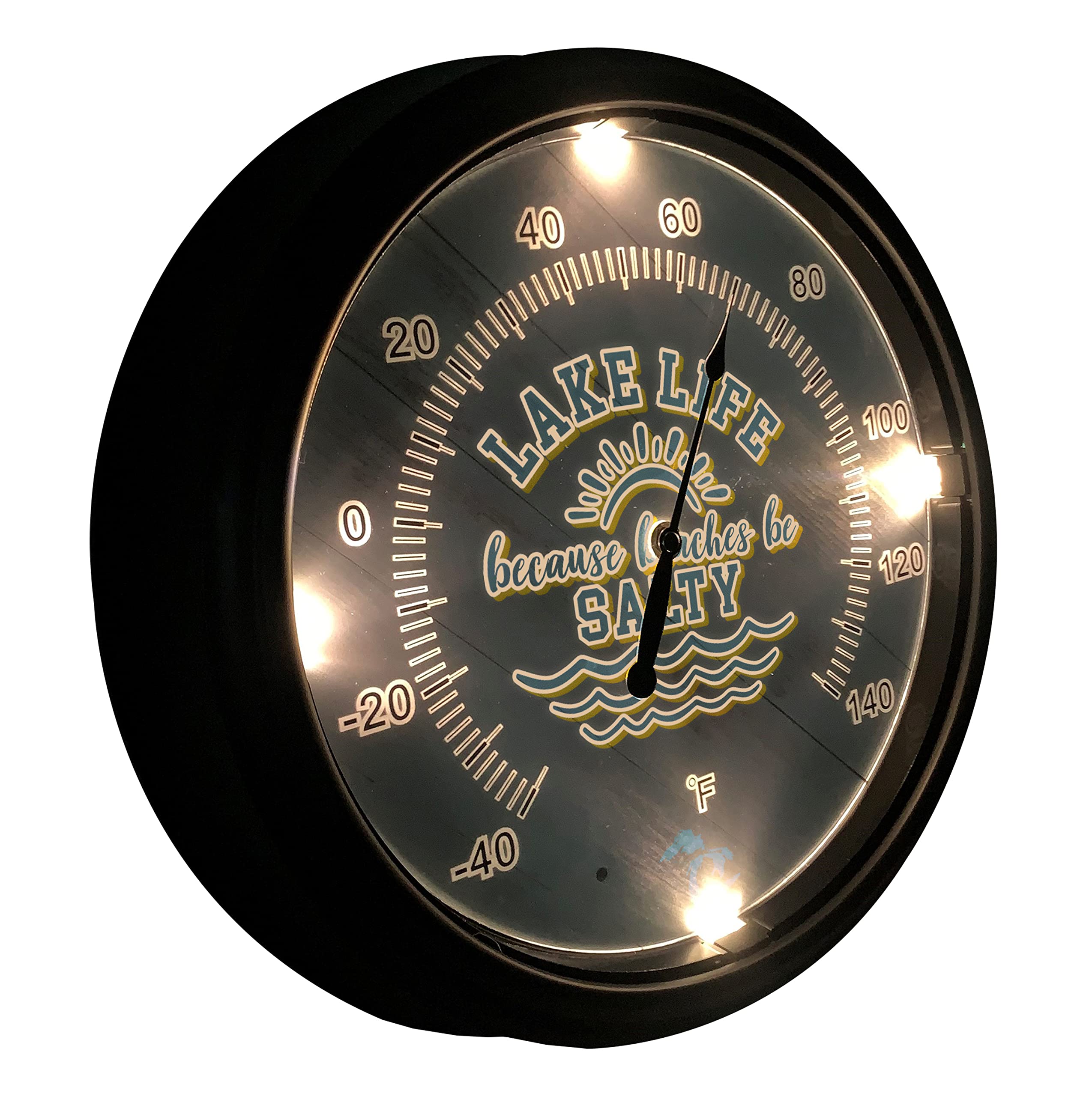 US Air Force LED Thermometer for Indoor & Outdoor Use - Perfect for Home, Office, Garage, and Camping