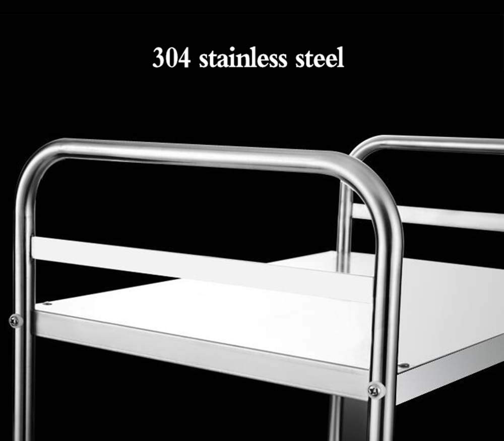 Stainless Steel Microwave Oven Rack with 6 Hooks - Heavy Duty 20KG Capacity Kitchen Shelf for Countertop, Rice Cooker & Small Appliances Storage - Perfect for Small Spaces & Organized Kitchens