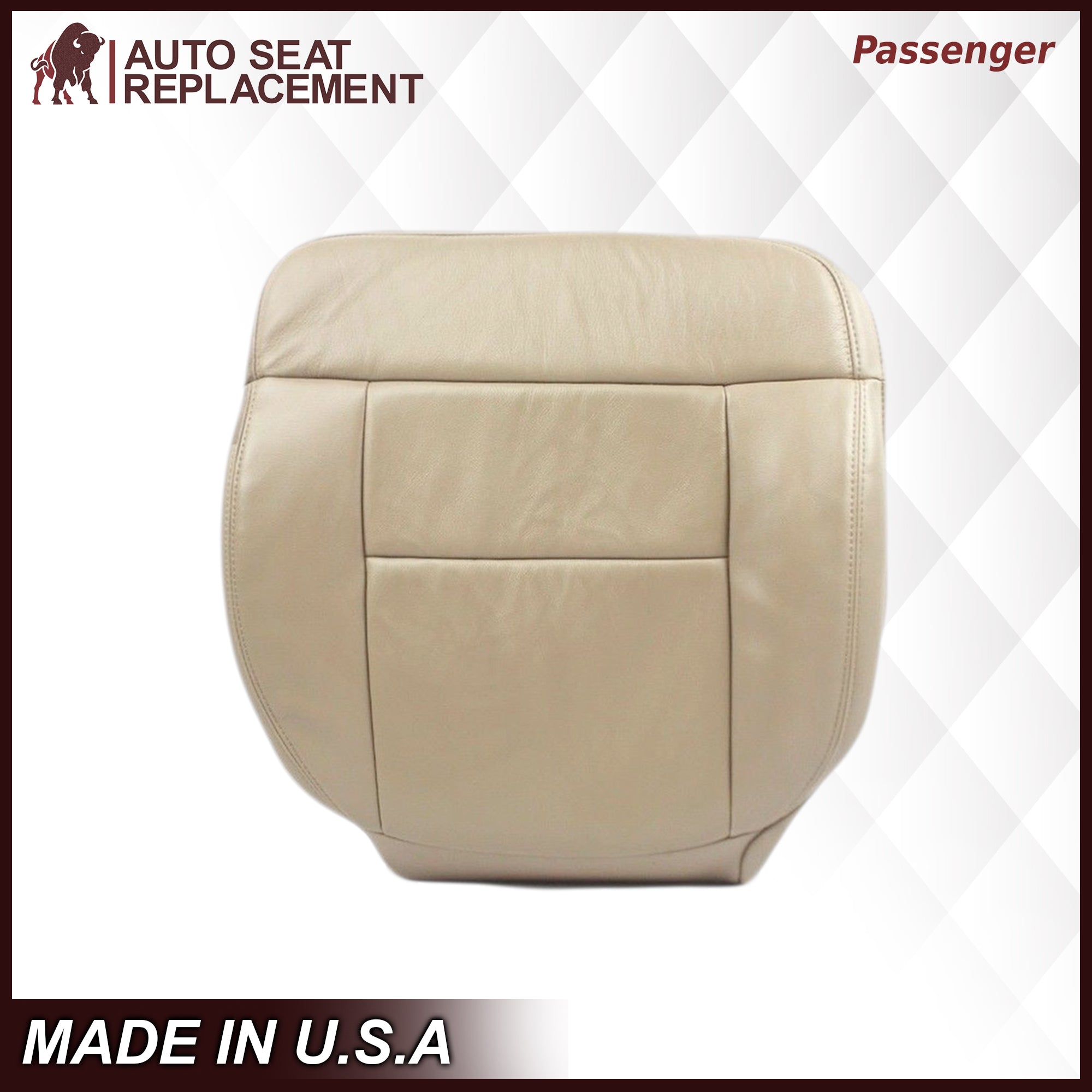 2005-2008 Ford F-150 Seat Covers - Premium Tan Leather or Vinyl Seat Protectors for Trucks | Durable & Custom Fit for Car, Work & Outdoor Adventures