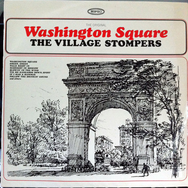 The Village Stompers - The Original Washington Square LP Vinyl Album (Mono, VG Condition) - Perfect for Vintage Music Collectors & Jazz Enthusiasts
