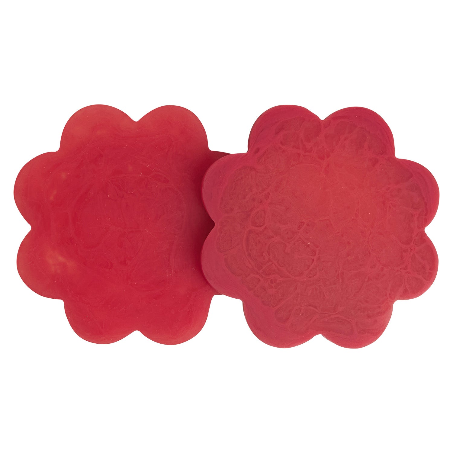 Premium Cecilia Coasters Set of 2 - Elegant Raspberry Design for Coffee & Wine Glasses - Perfect for Home, Office, and Party Use