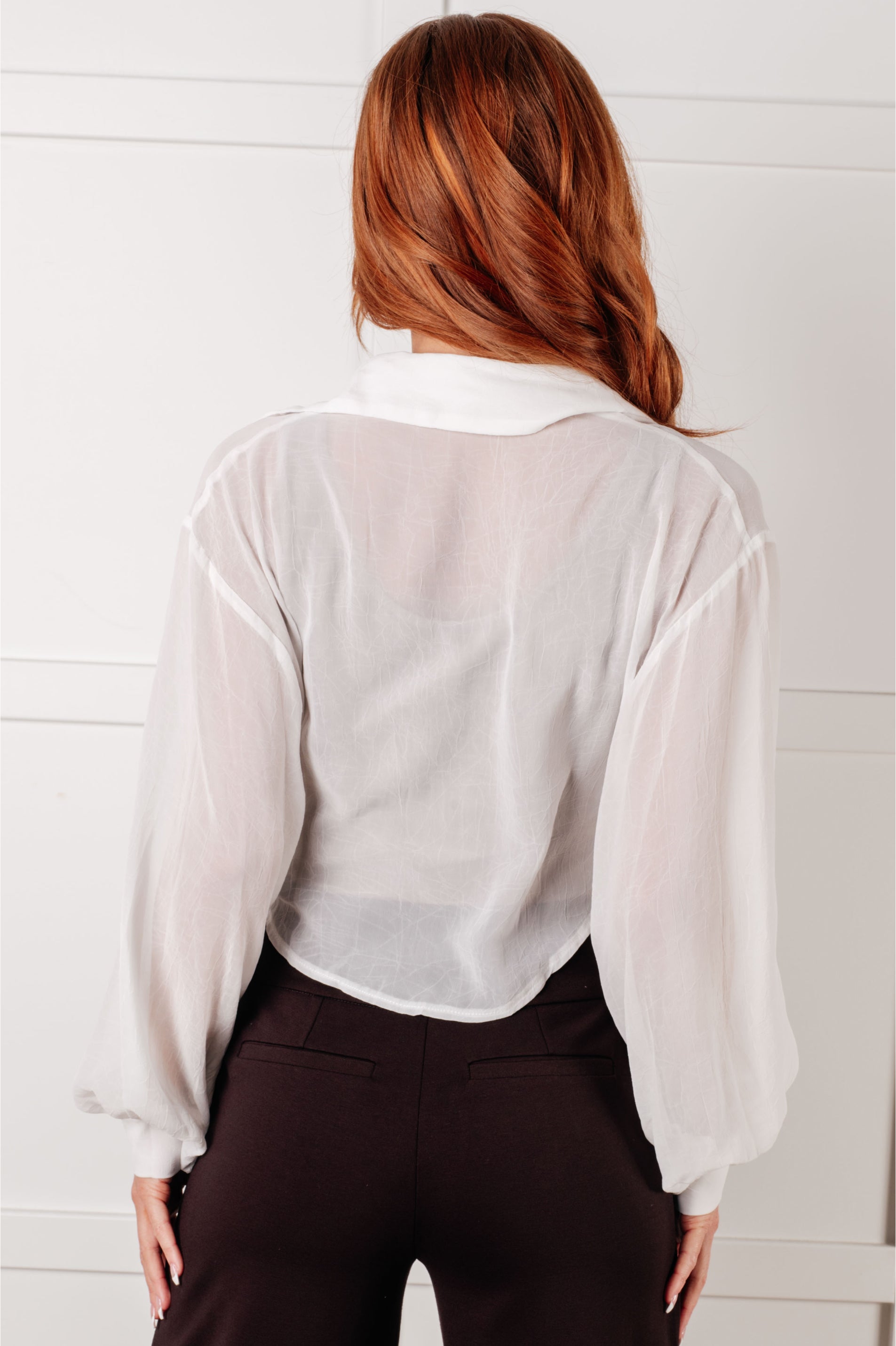 Stylish Pause and Reflect Tie Front Button Up Shirt for Women | Casual & Office Wear | Perfect for Work, Dates & Everyday Outfits