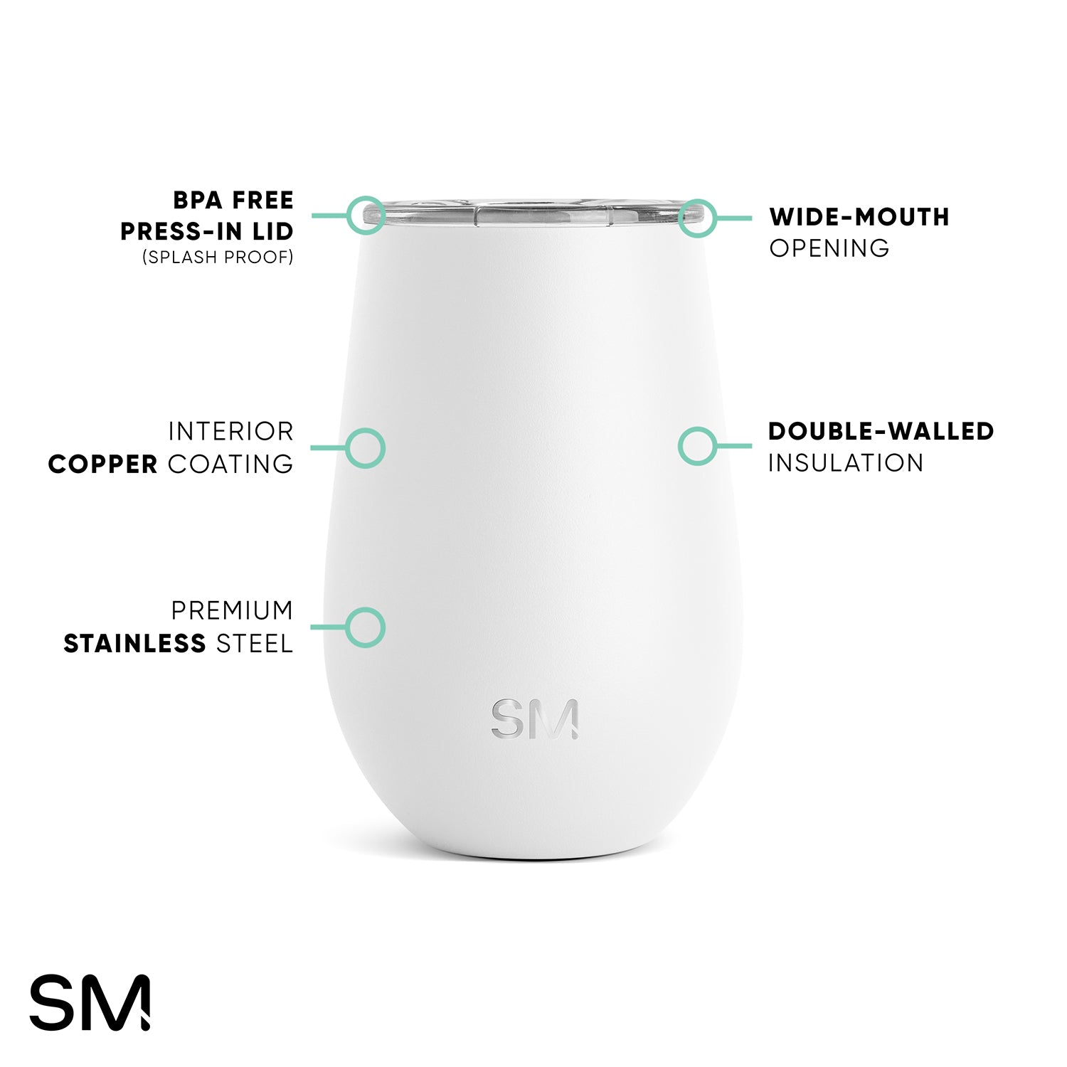 Premium Spirit Wine Tumbler Set - 20oz Insulated Stainless Steel Cups with Lid & Straw - Perfect for Cocktails, Wine, Beer & Cold Drinks - Ideal for Parties, BBQs, Picnics & Outdoor Adventures