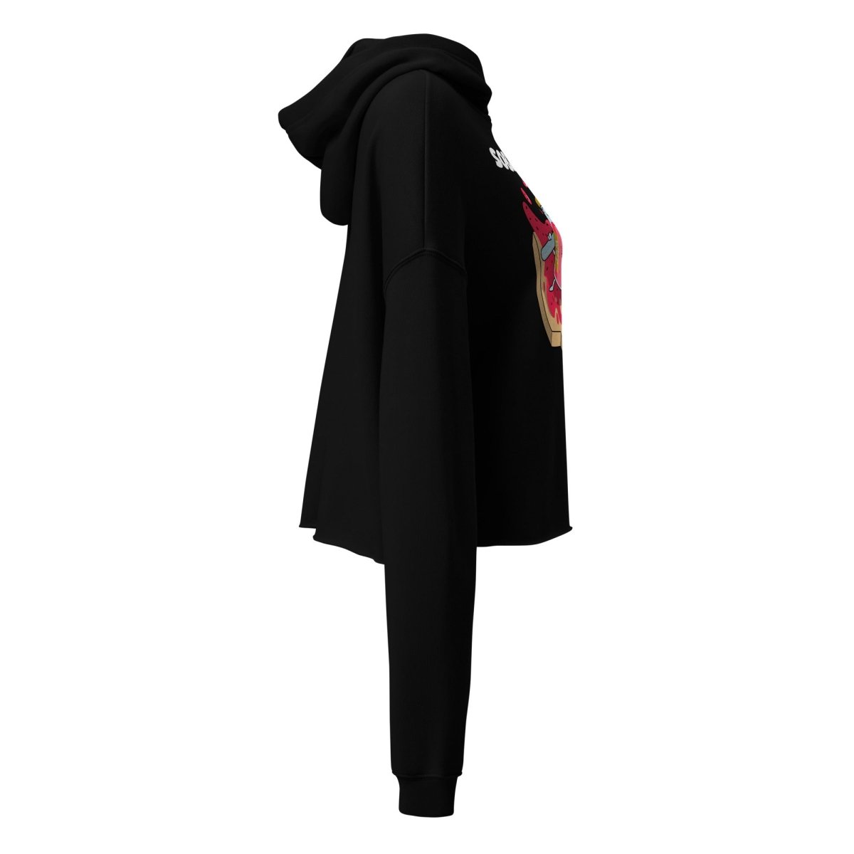 Jammin' to Sobriety Rhythm Crop Hoodie - Feel the Beat | Stylish Music-Inspired Pullover for Concerts & Recovery Support