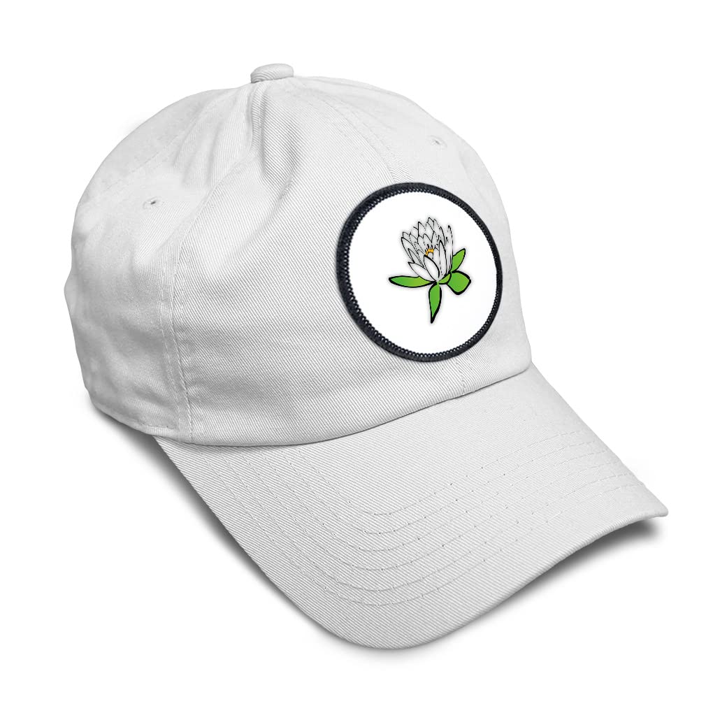 Speedy Pros Soft Baseball Cap with Lotus Flower Design - Stylish Botanical Floral Hat for Men & Women | Perfect for Outdoor Sports, Hiking, and Casual Wear