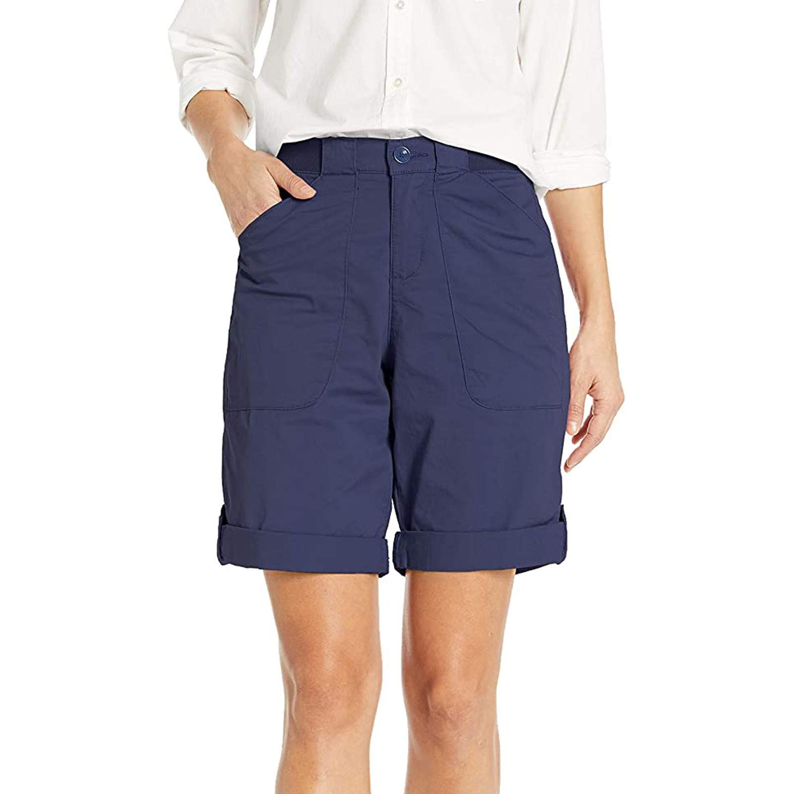 Women's Comfortable Summer Shorts with Drawstring & Elastic Waist - Cotton Casual Beach Shorts with Pockets - Perfect for Travel, Yoga, and Lounge Wear