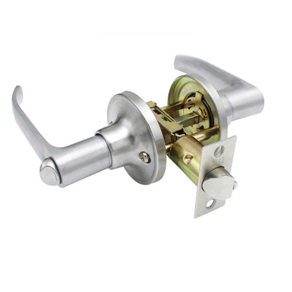Premium Zinc Alloy Door Handle Lock - 3-Point Security Deadbolt for Bedroom, Bathroom & Interior Doors | Durable Hardware Accessory for Home, Office & Apartment Safety