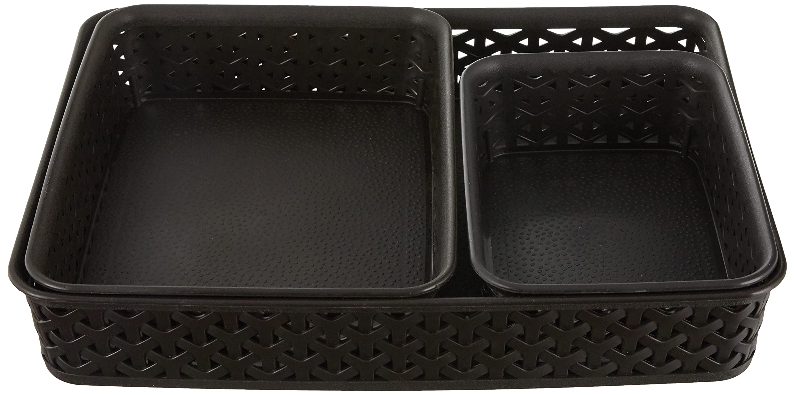 Curver Plastic Storage Box - Brown Rectangular Basket for Home Organization