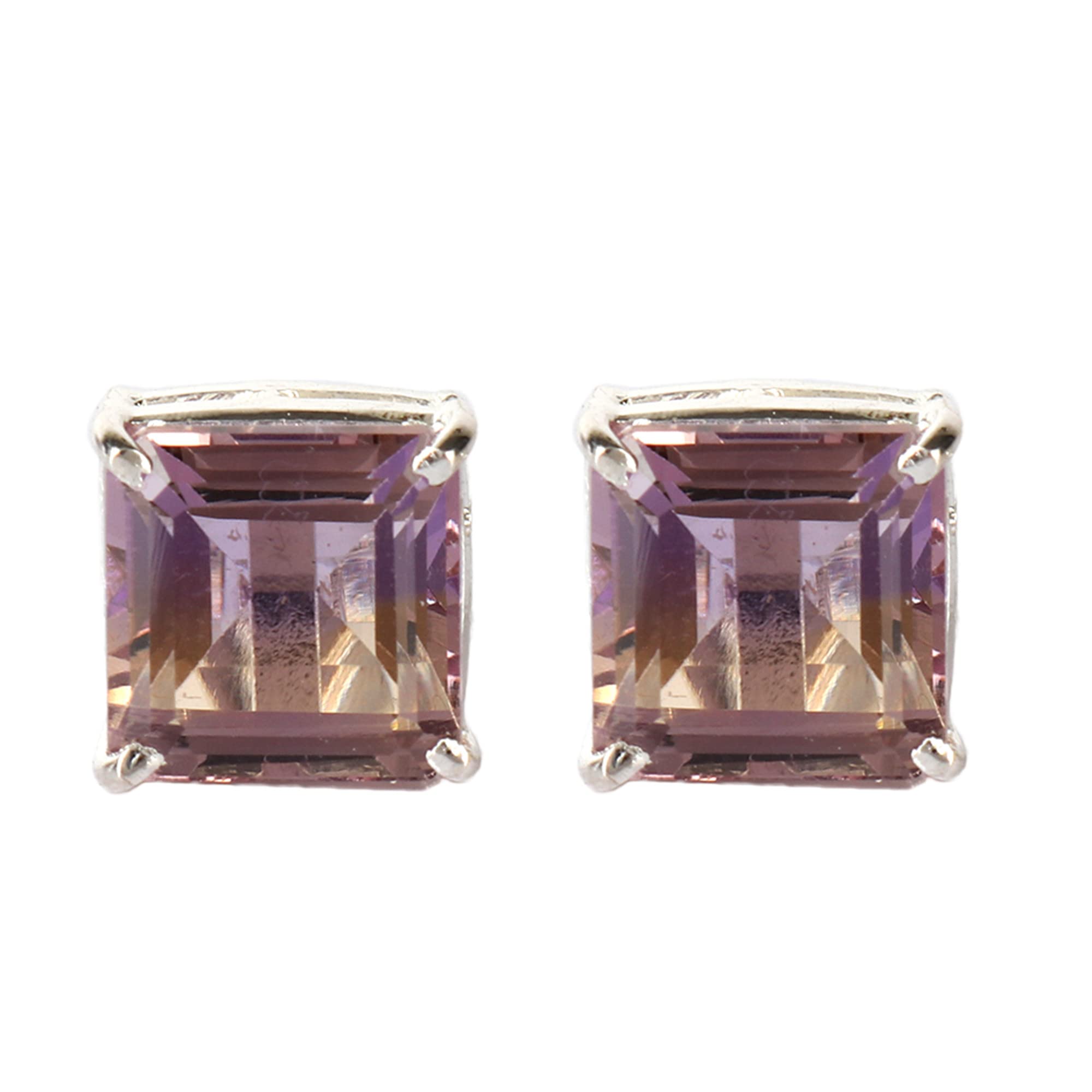 GEMHUB 925 Sterling Silver Gemstone Earrings for Women - Elegant Mother's Day & Birthday Gift Jewelry - Perfect for Parties, Weddings and Special Occasions