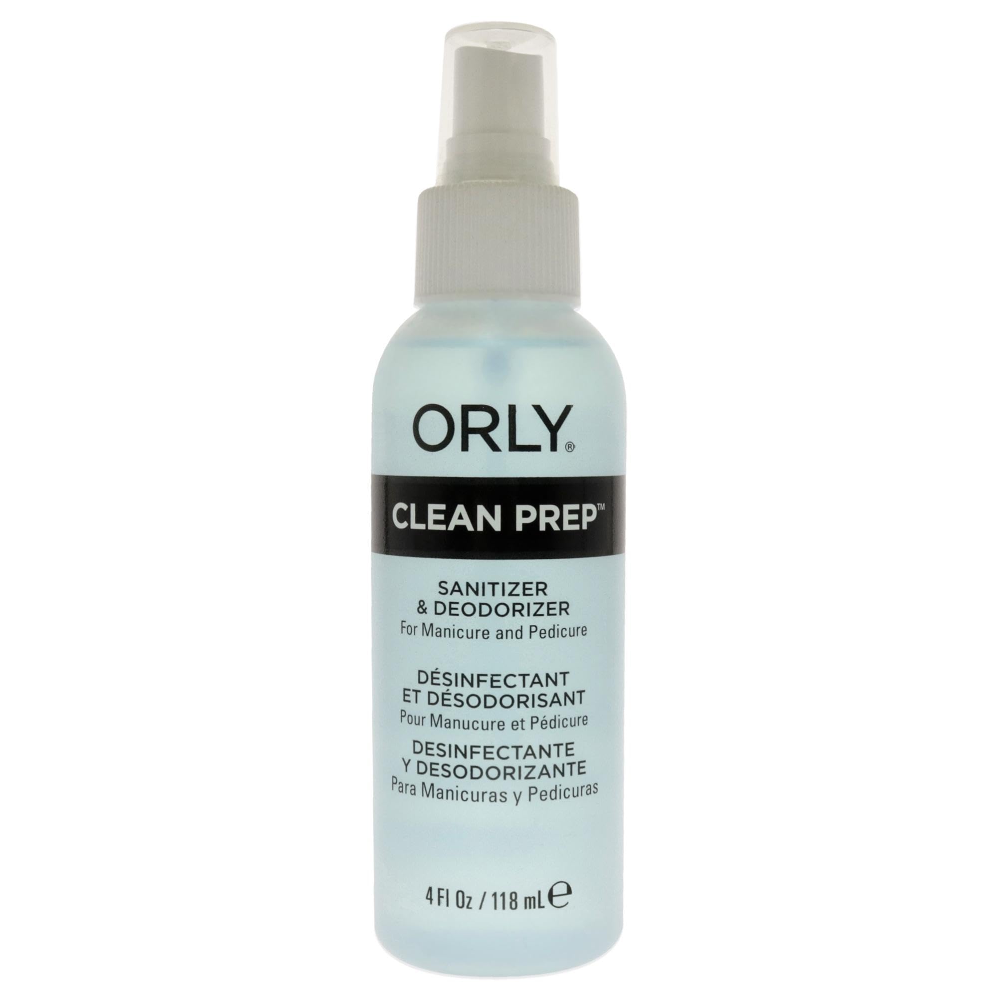 ORLY Clean Prep Nail Treatment Solution - 118ml for Hygienic Manicures & Pedicures | Perfect for Salon, Home, and Professional Nail Care