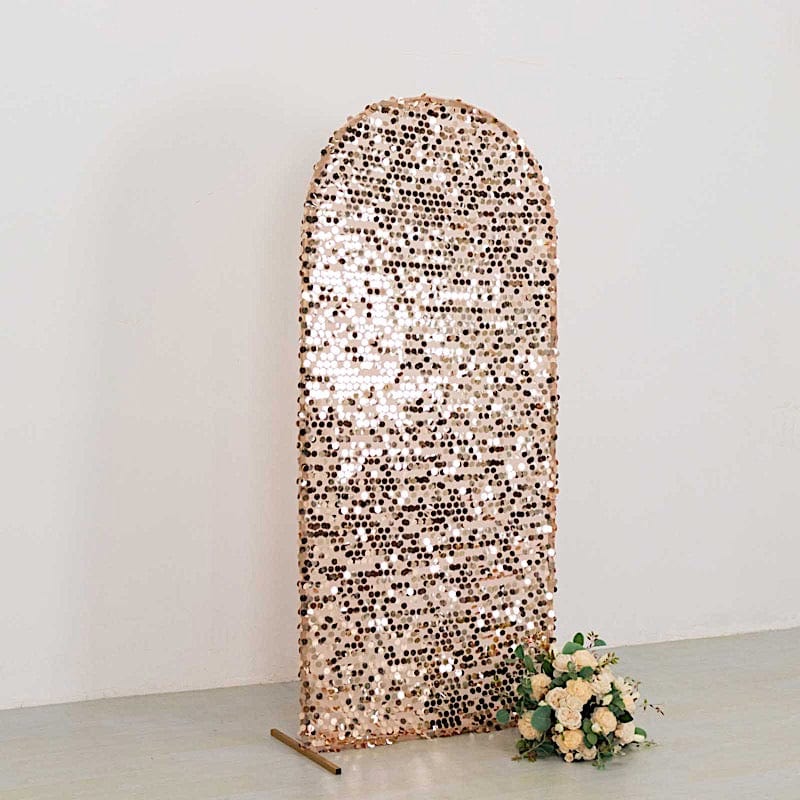 Sparkly Big Payette Sequin Fitted Chiara Backdrop Stand Cover - Elegant Party Decor for Weddings, Events & Photo Booths