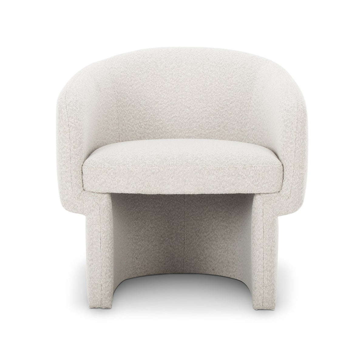Franco Chair - Modern Oyster Boucle Upholstered Accent Chair for Living Room, Bedroom & Office | Stylish & Comfortable Seating for Home Decor