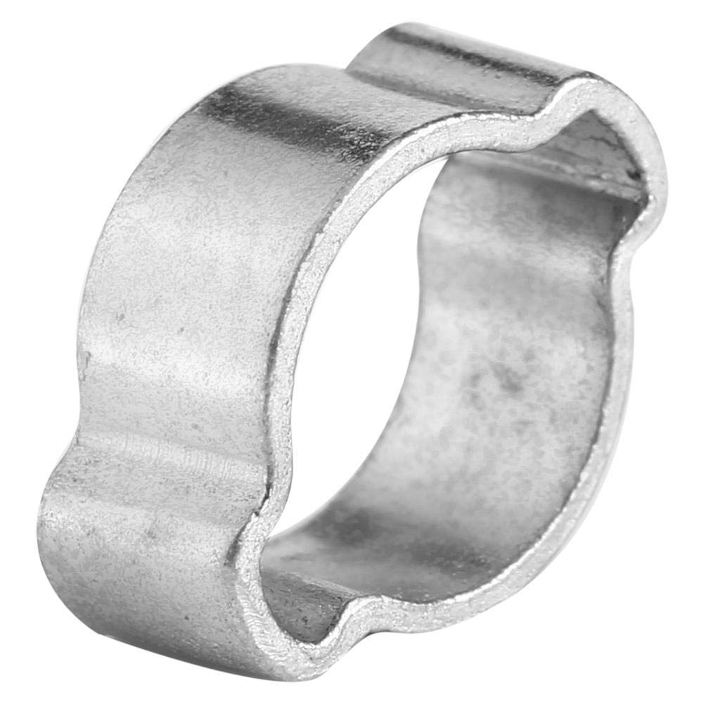 10Pcs Stainless Steel Hose Clamps - 15-18mm Two-Ear Pipe Clips for Fuel, Petrol, Plumbing & Automotive Use - Durable Plumbing Fasteners for Water Pipes, Gas Lines & Engine Hoses