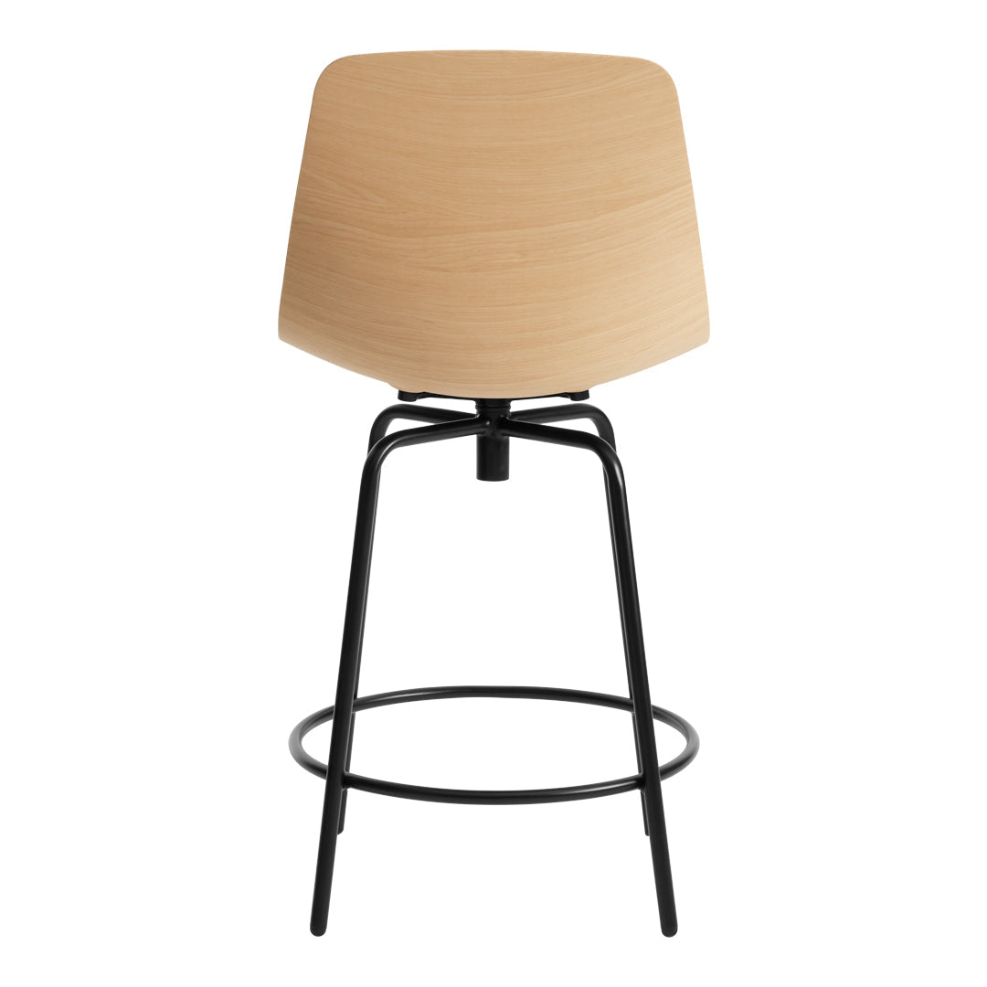 Modern Clean Cut Counter Stool with 360° Swivel Base - Perfect for Kitchen Islands, Breakfast Bars & Home Decor