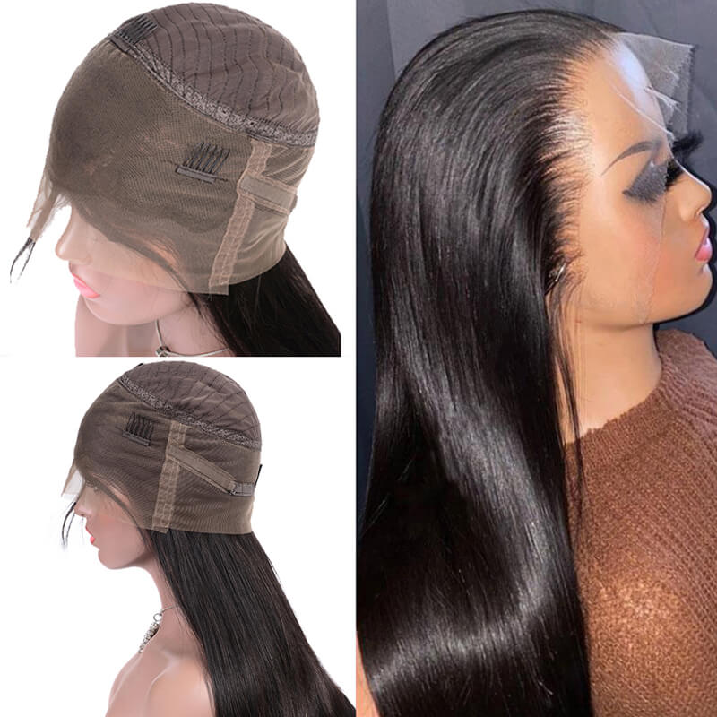 Eullair 360 Lace Frontal Wig - 100% Human Hair, Breathable & Versatile (12-30 Inch) - Perfect for Daily Wear, Cosplay, and Special Occasions