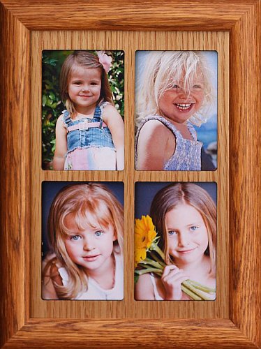 Classy Crafts 2x3 Wallet Window Picture Frame - Holds 4 Portrait 2x3 Wallet Photos | Perfect for Displaying Family Memories, Travel Photos & Mini Keepsakes