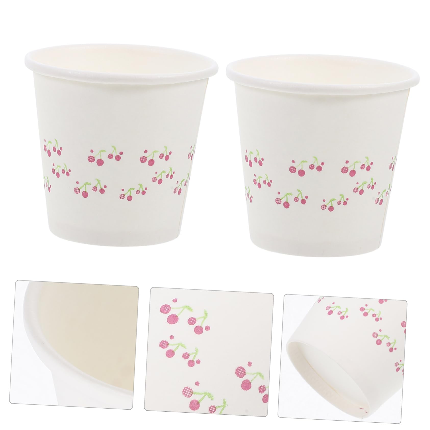 PartyKindom 3 Sets Disposable Mini Paper Cups - 50ml Small Drinking Cups for Coffee, Juice, Water | Bulk Party Supplies (100pcs x 3) | Perfect for Office Break Room, Picnics, BBQs, and Birthday Parties