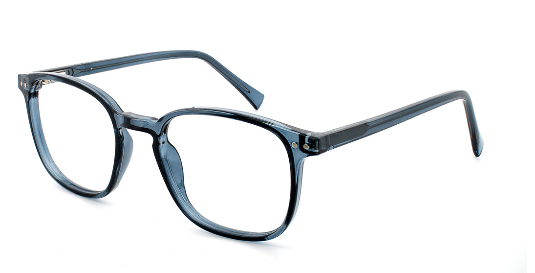 Trendy Low Profile Reading Glasses GTR 9065 - Dark Blue Lightweight Frames for Computer Work, Reading & Everyday Use