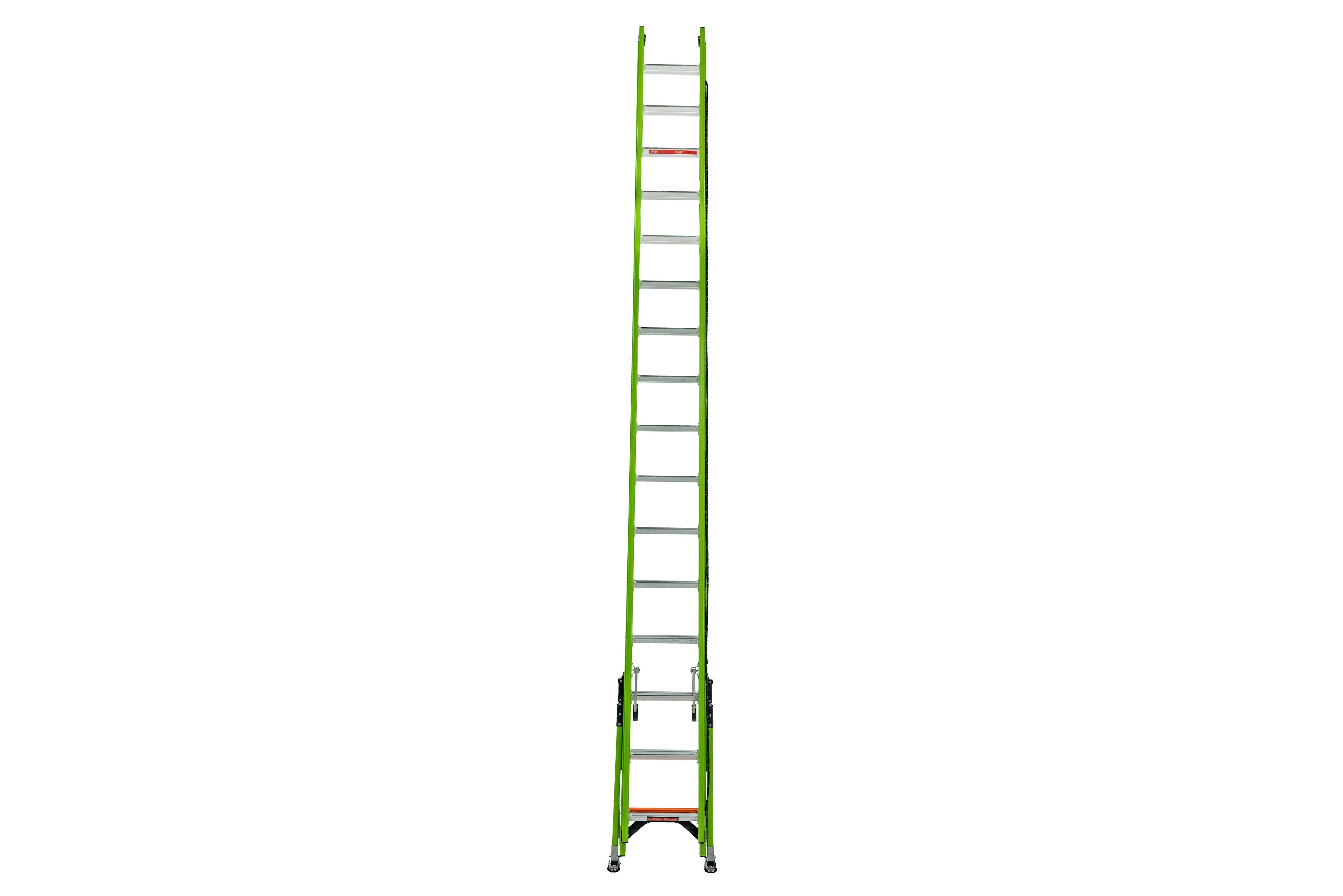 Little Giant 17232 303 SUMOSTANCE Fiberglass Extension Ladder with HYPERLITE Technology - 32 ft, 375 lb Capacity, CSA Grade IAA - Perfect for Construction, Roofing & Home Maintenance