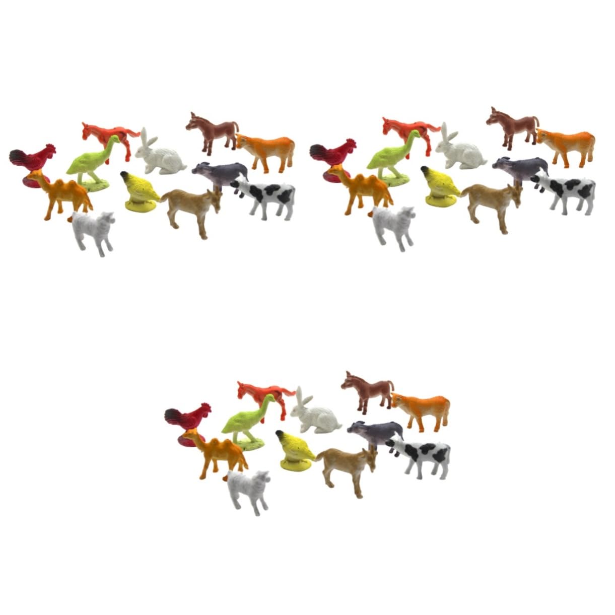VICASKY 36 Pcs Kids Animal Toy Playset - Premium Safe Material, Educational Cognitive & Imaginative Play Toys for Toddlers & Children - Perfect for Home, Preschool Learning & Birthday Gifts