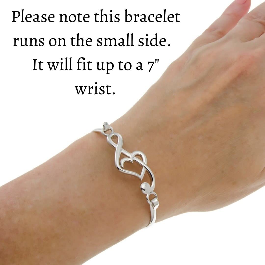 PammyJ Music Bangle Bracelet - Elegant Musical Jewelry Gift for Women Musicians | Perfect for Performances, Music Festivals & Special Occasions