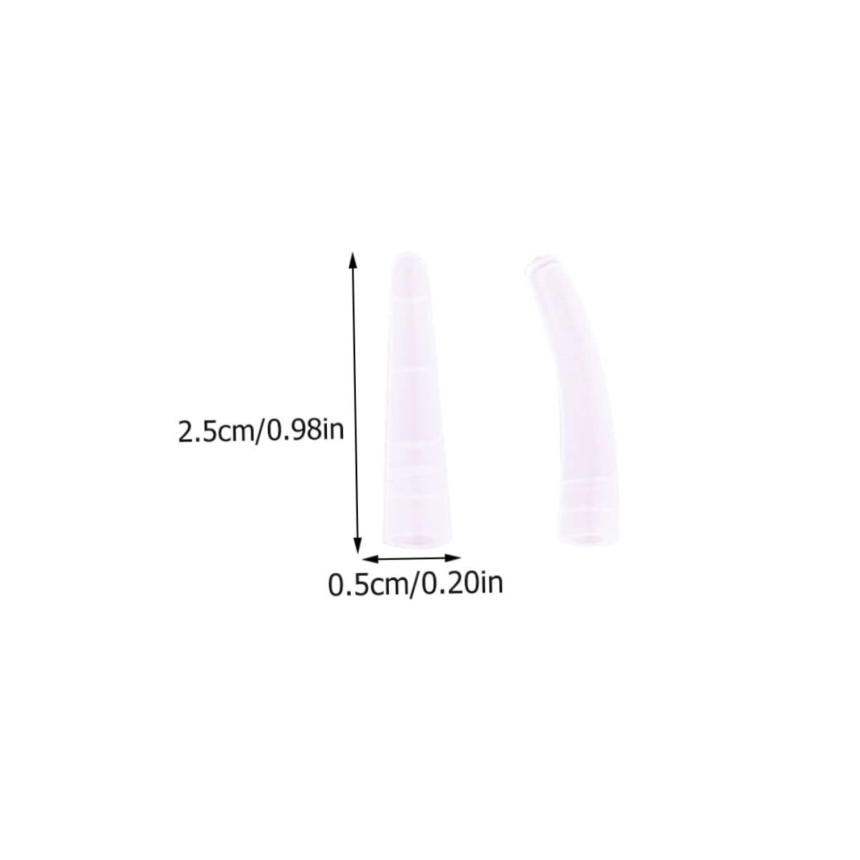 MERRYHAPY 2 Sets Professional Eyelash Extension Tweezers Cover - Protective Sleeve & Headgear for Precision Lash Tools - White (Perfect for Salon, Home Use & Travel)