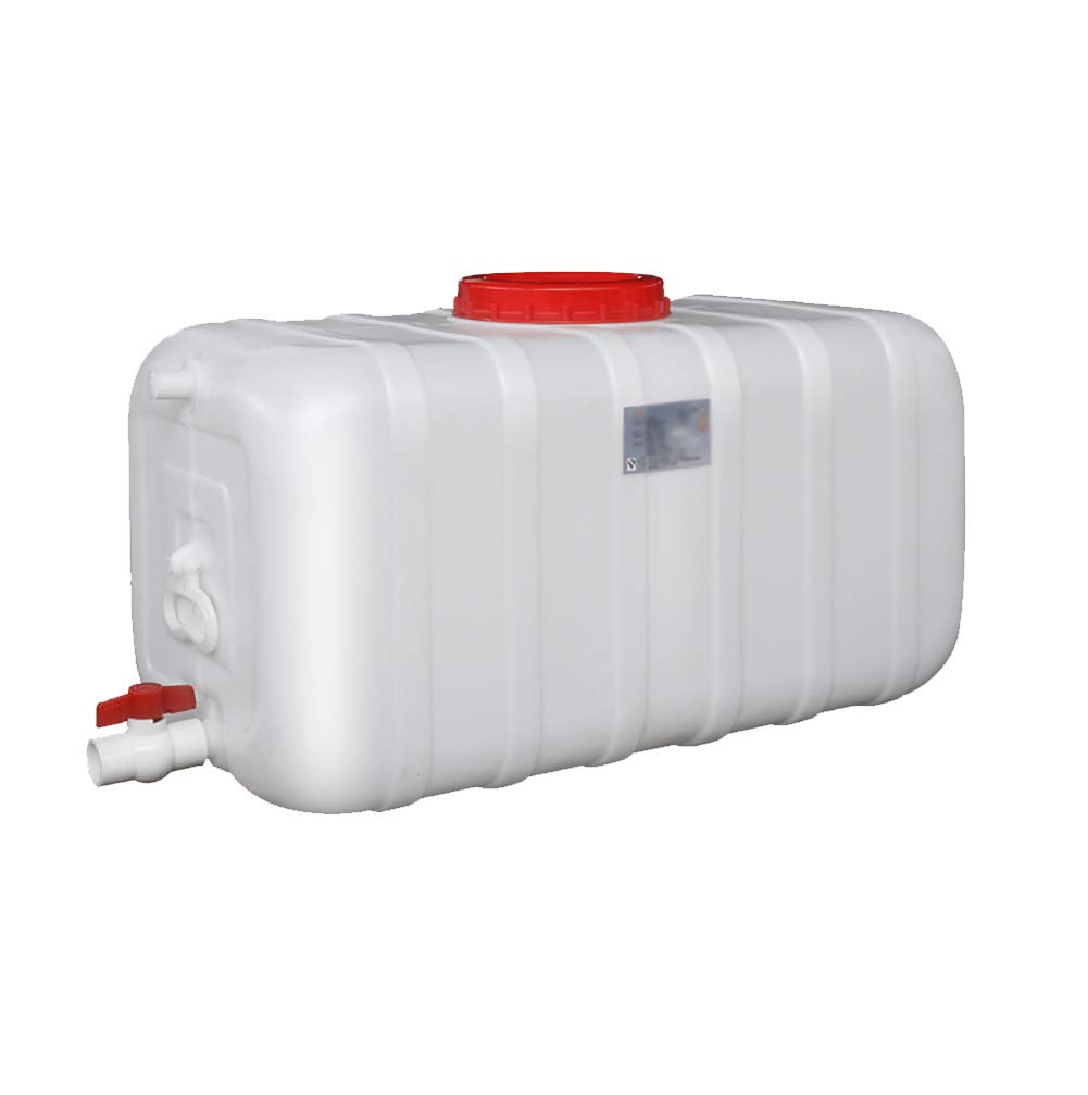 100L White Portable Water Storage Container with Tap - Camping, Hiking, Outdoor Travel, Emergency Water Tank for Car & Survival - Durable BPA-Free Water Bag for Backpacking & Disaster Preparedness
