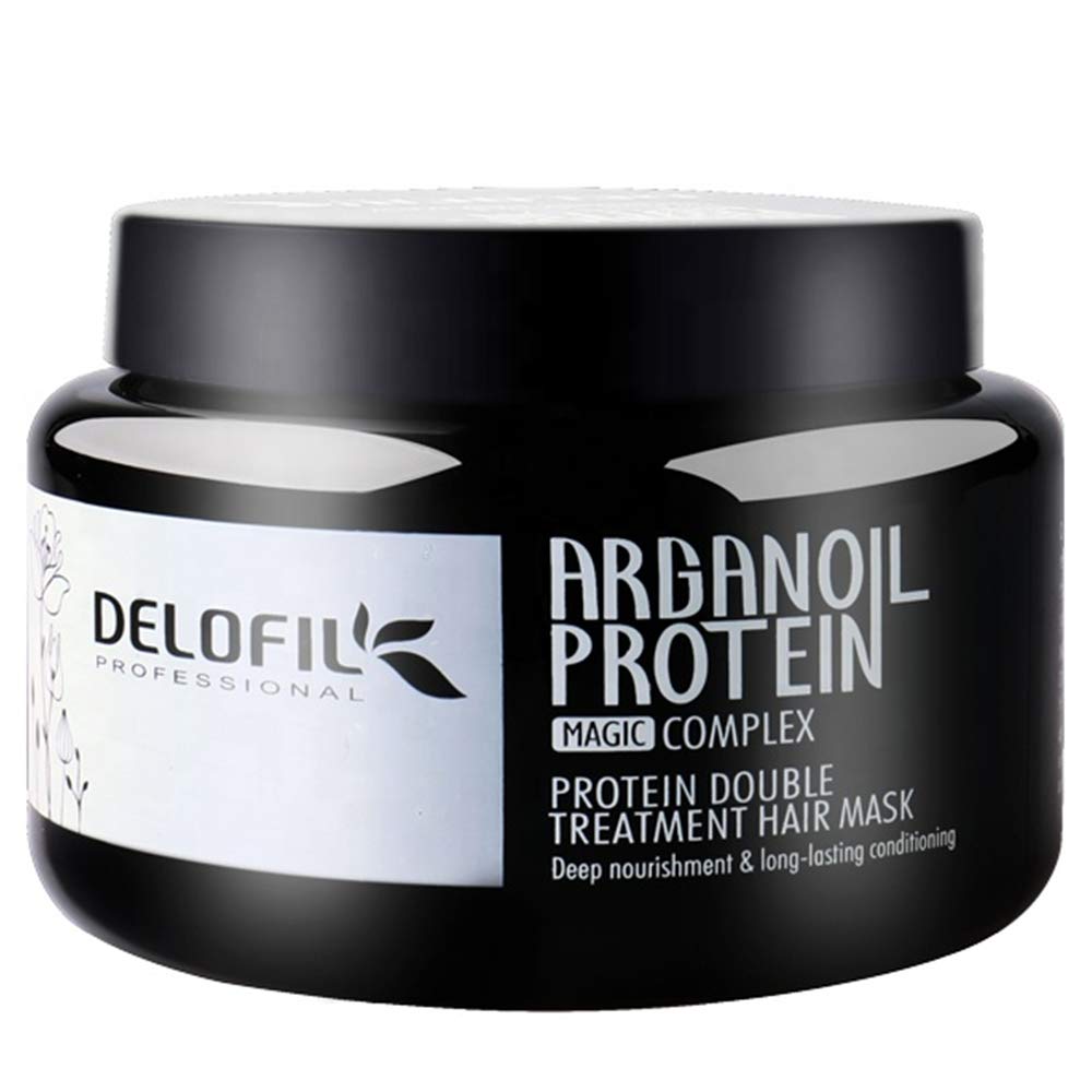 Argan Oil & Protein Hair Mask Treatment - 16.9 Fl Oz Deep Conditioner for Dry, Damaged Hair | With Collagen, Keratin & Honey Extract | Cruelty-Free | Perfect for Salon-Quality Hair Care at Home, Post-Color Treatment & Weekly Hydration