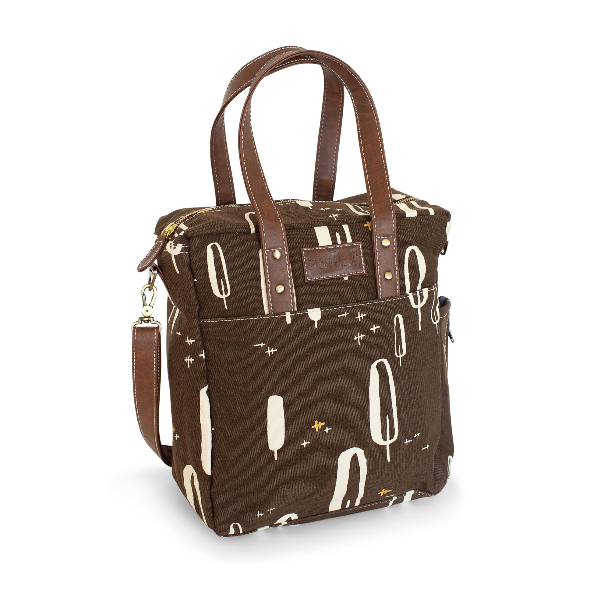 MAIKA Eco-Friendly Recycled Canvas Commuter Tote Bag - Durable Work & Travel Tote for Women & Men - Perfect for Office, Gym & Weekend Getaways