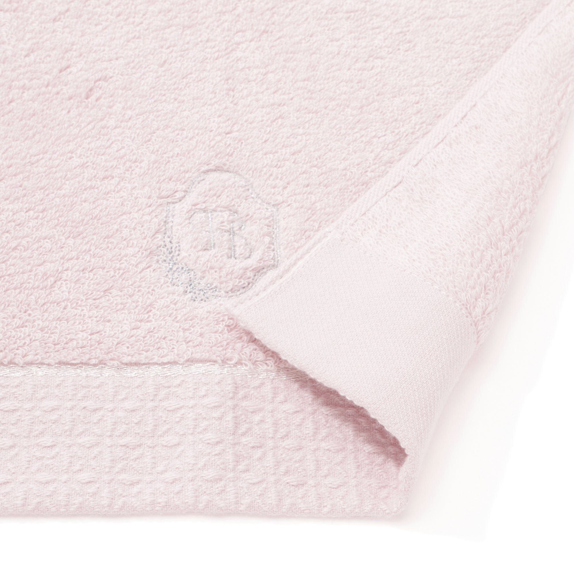 Embroidered Soft Face Towel - Premium Pink Bath Towel for Gentle Skincare & Makeup Removal - Perfect for Spa, Gym, Travel & Daily Beauty Routine