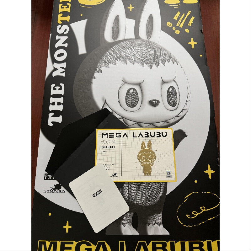 Labubu The Monsters MEGA 1000% Sketch Figure - Limited Edition 2024 Collectible Art Toy for Display & Home Decor