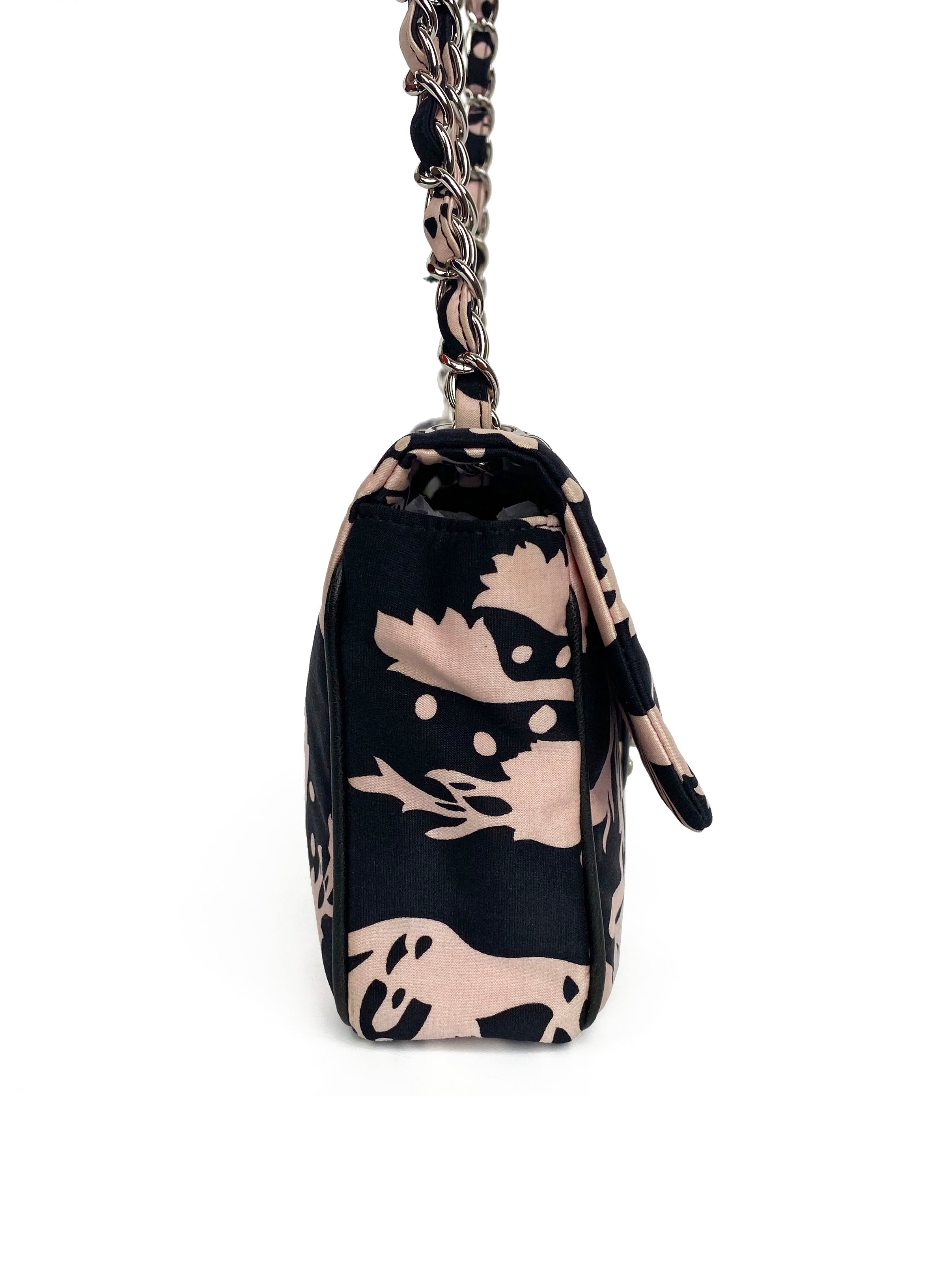 Chanel Pink & Black Medium Classic Flap Bag - Luxury Designer Handbag for Women | Perfect for Parties, Work & Everyday Use