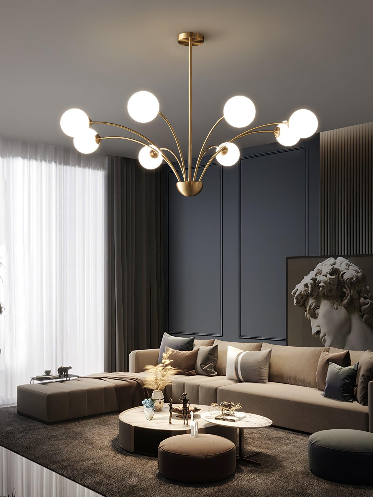 Millender Chandelier - Elegant Crystal Ceiling Light Fixture for Dining Room & Living Room | Modern Home Decor Lighting
