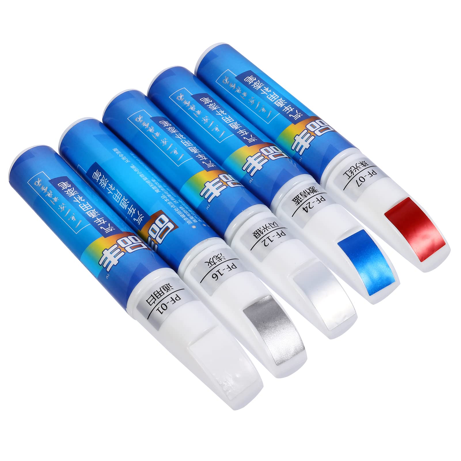 VICASKY 5-Piece Car Scratch Remover Kit - Touch Up Paint Pen for Automotive Scratch & Chip Repair, Wax Filler Marker for Trucks & Vehicles (5 Colors) - Perfect for DIY Car Detailing & Quick Scratch Fixes