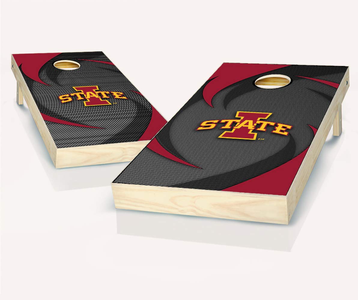 Official NCAA Swoosh Cornhole Game Set with 8 Bean Bags - Perfect for Tailgating, Backyard BBQs & College Game Day Parties