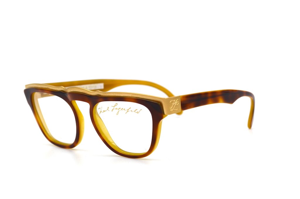 Karl Lagerfeld Gold Signature 4603 Sunglasses - Limited Edition Luxury Aviator Shades for Men & Women | Perfect for Fashion, Travel & Outdoor Activities