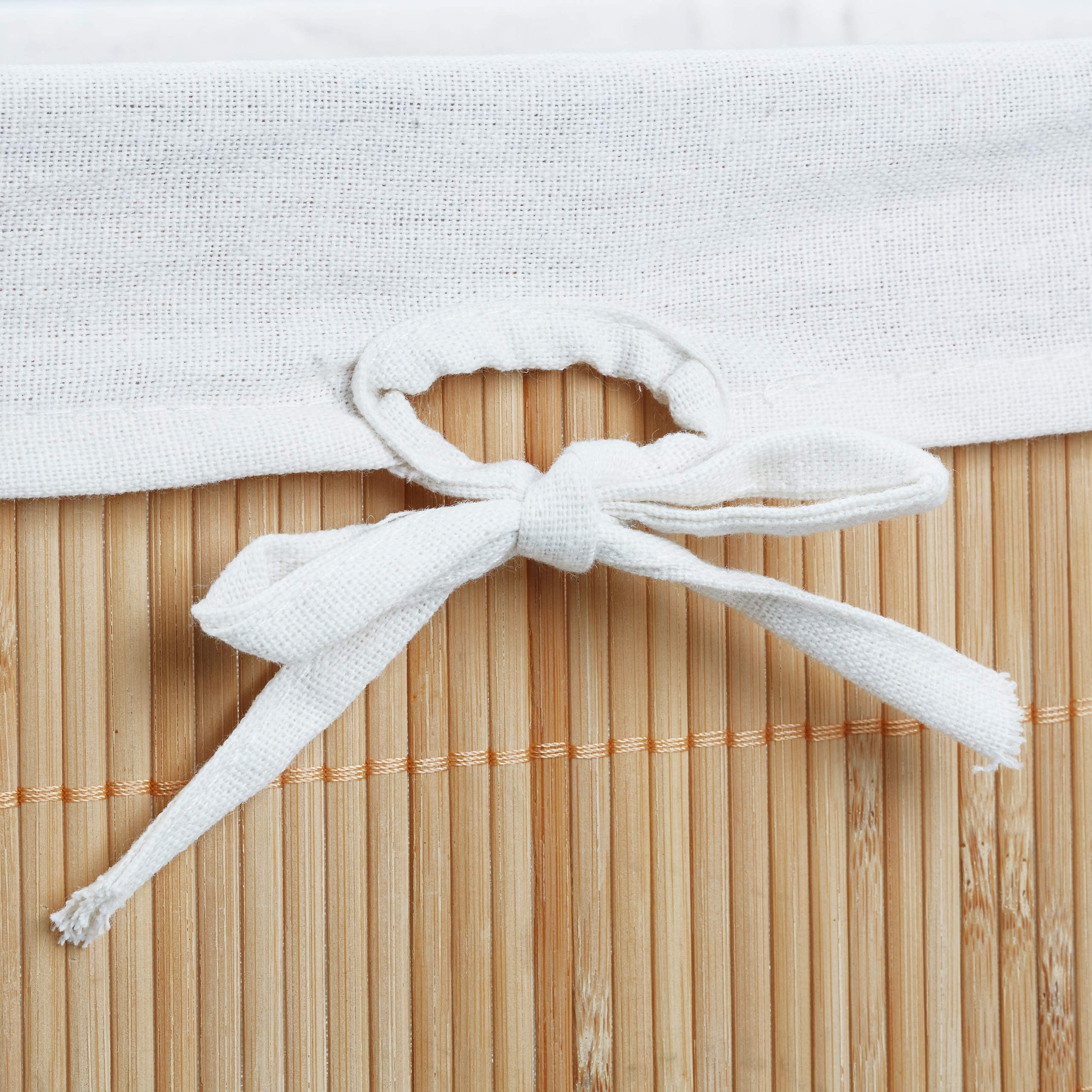 Natural Bamboo Storage Baskets Set of 4 - 17.5