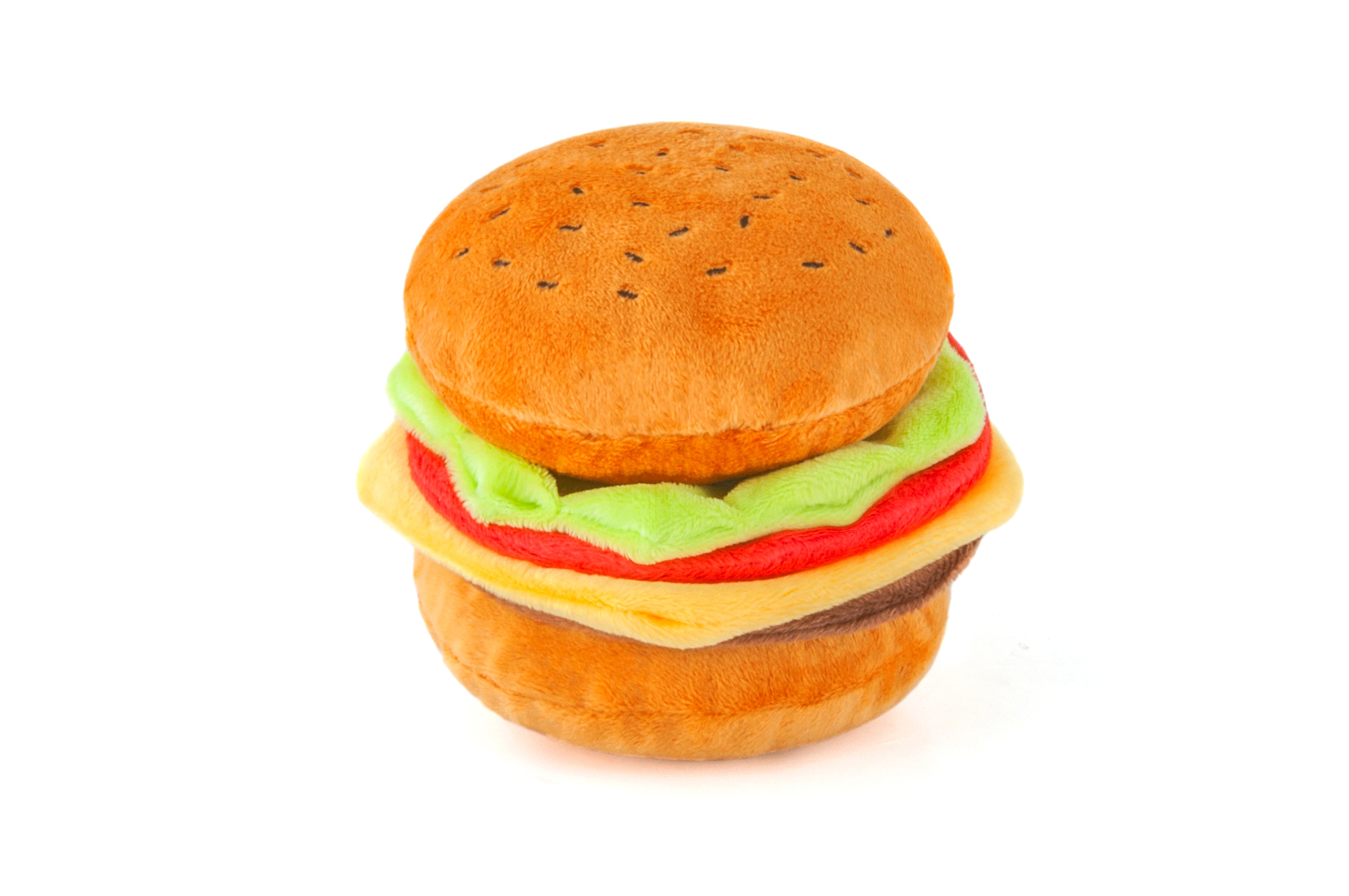 American Classic® La Hamburguesa Plush Dog Toy - Soft & Durable Chew Toy for Small & Large Dogs - Perfect for Playtime, Training & Cuddling