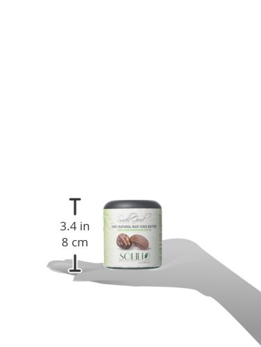 Pure Unrefined Organic Shea Butter - 100% Natural Ivory Shea Butter for Skin & Hair Care - 8oz Jar (Pack of 4) - Perfect for Moisturizing Dry Skin, DIY Beauty Recipes & Natural Hair Treatments