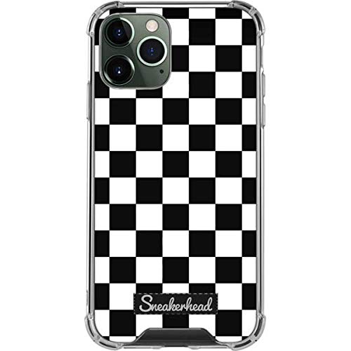 Skinit Clear iPhone 12 Pro Case with Checkered Sneakerhead Design - Protective Slim Cover for Everyday Use & Fashion Statement
