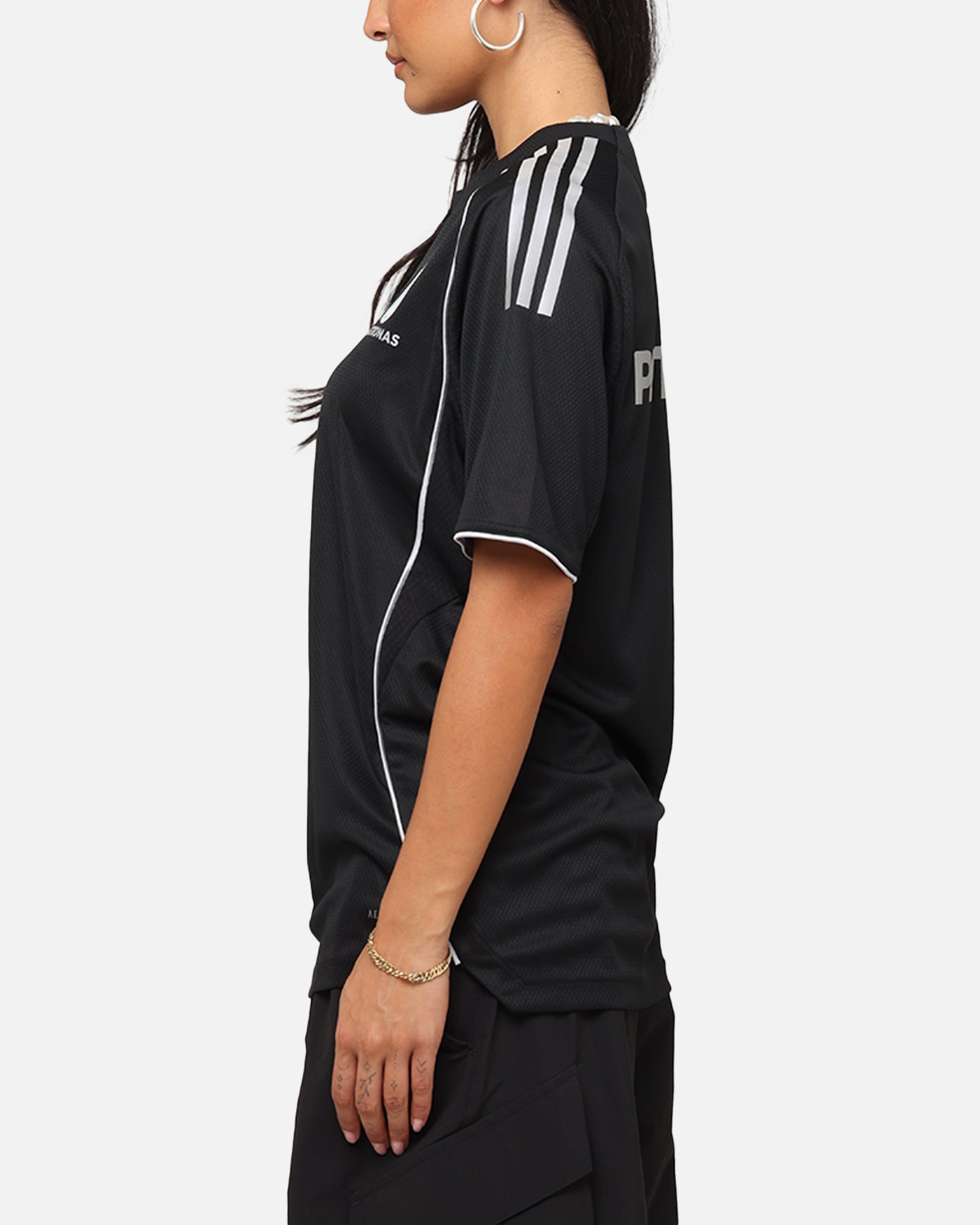 Adidas x Mercedes AMG PETRONAS F1 Team DNA T-Shirt for Men - Black & Silver Racing Tee - Perfect for Formula 1 Fans, Motorsport Events & Casual Wear